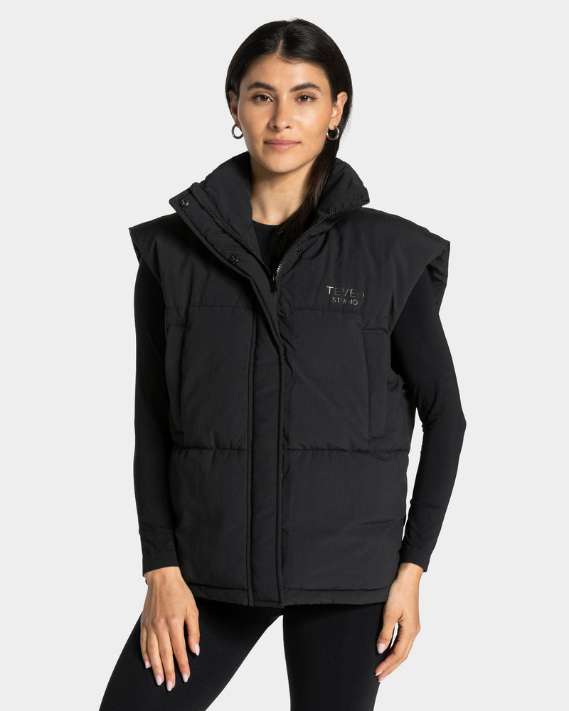 Studio Puffer Weste "Schwarz"