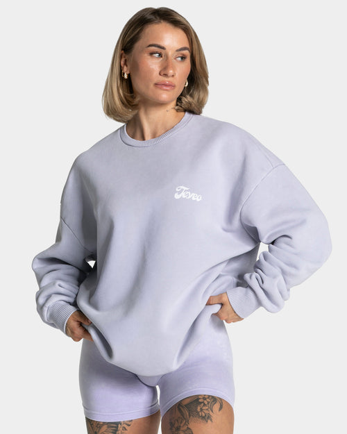 Acid Oversized Sweater "Flieder"