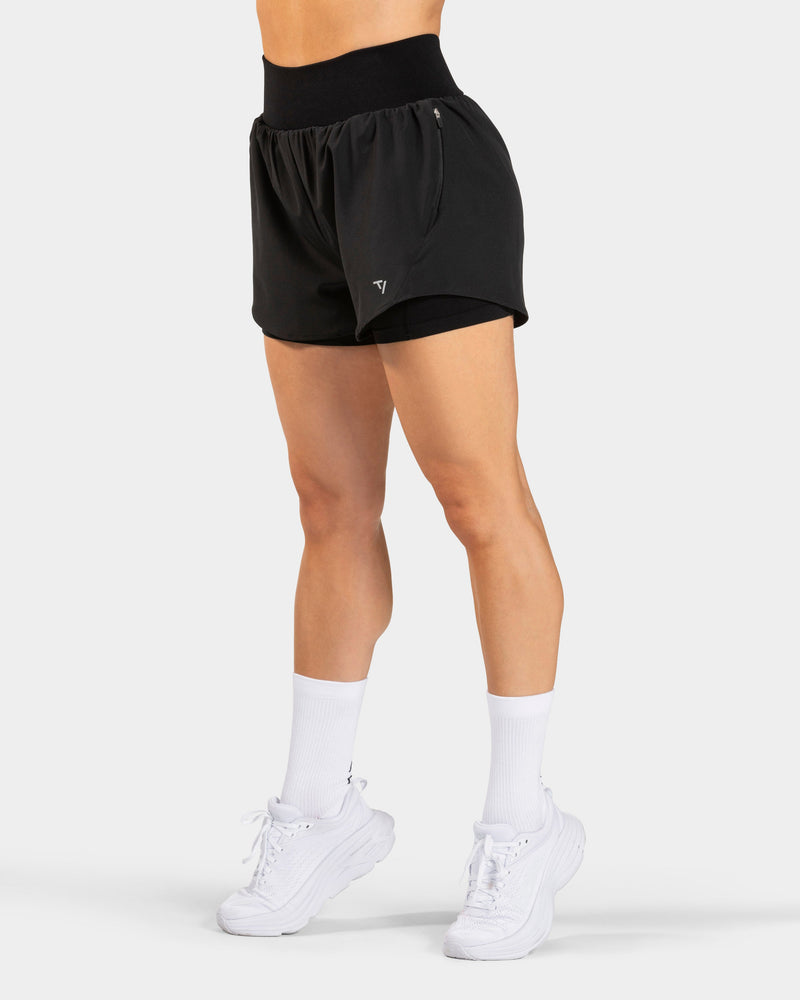 END Running 2in1 Shorts "Schwarz"