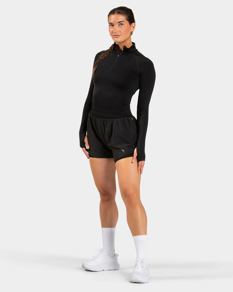 END Running Half Zip "Schwarz"