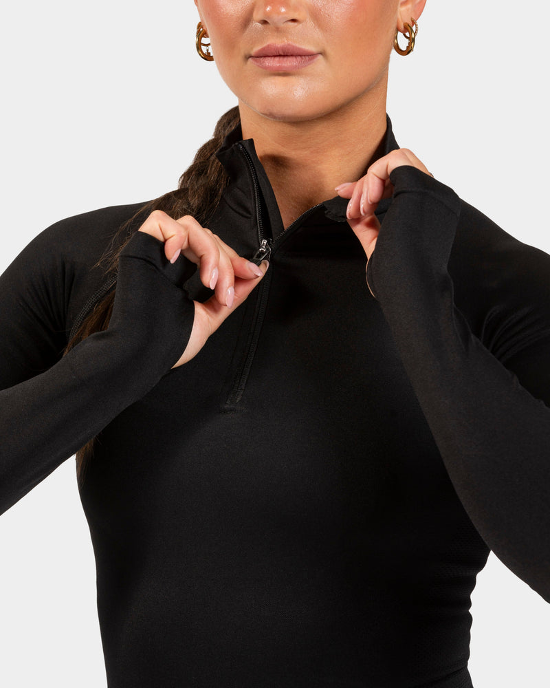 END Running Half Zip "Schwarz"