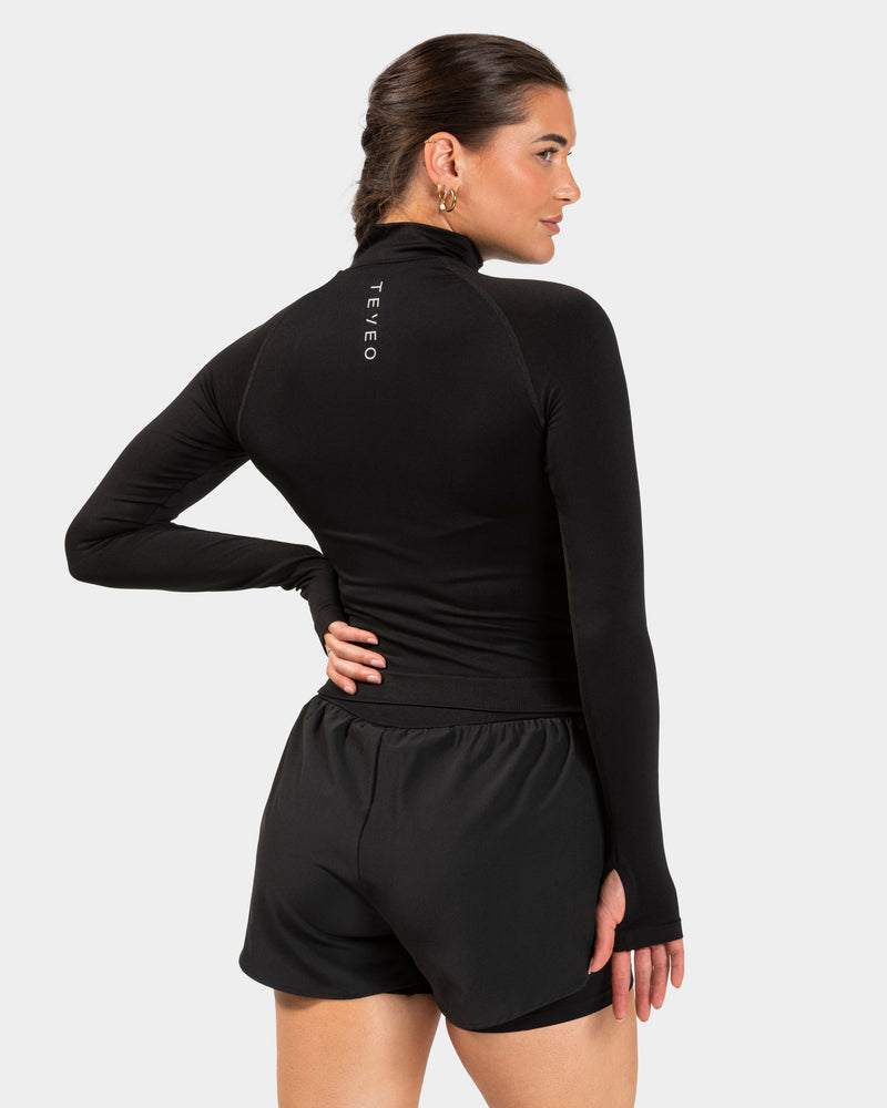 END Running Half Zip "Schwarz"