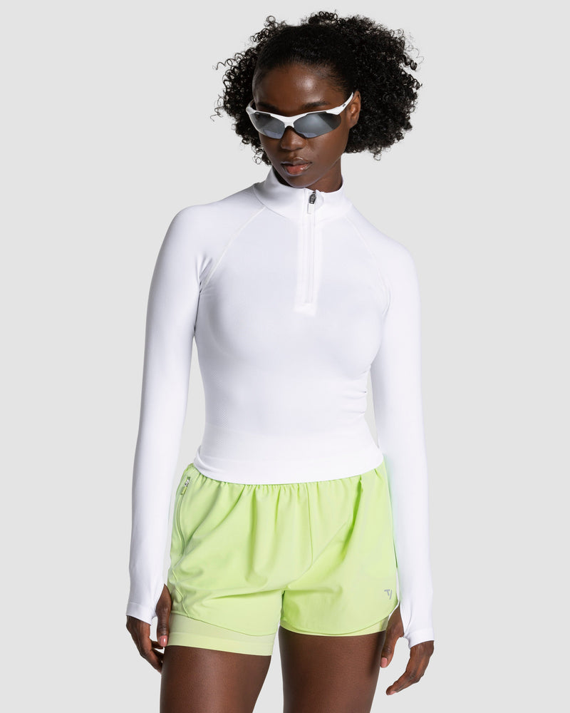 END Running Half Zip "Weiß"