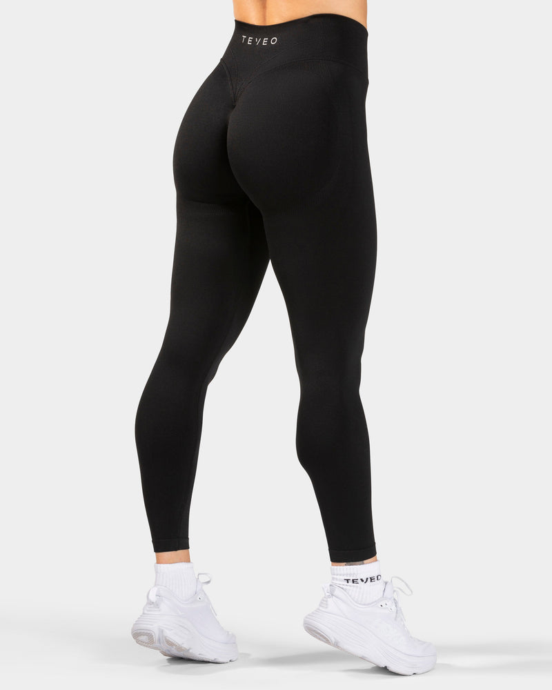 END Running Sculpt Scrunch Leggings "Schwarz"