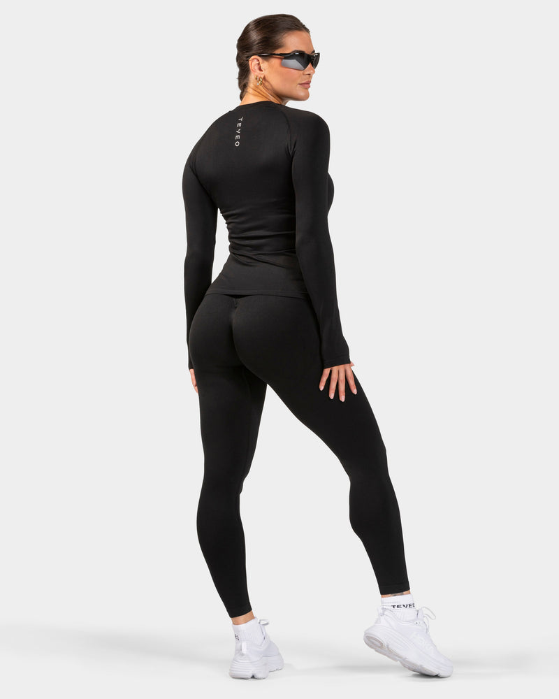 END Running Sculpt Scrunch Leggings "Schwarz"
