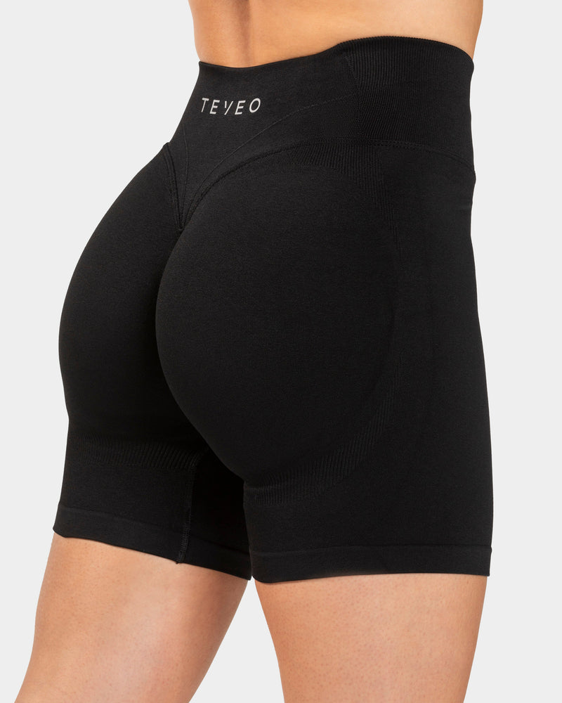 END Running Sculpt Scrunch Shorts "Schwarz"