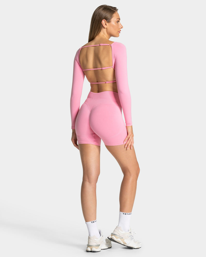 Femme Backless Longsleeve "Pink"