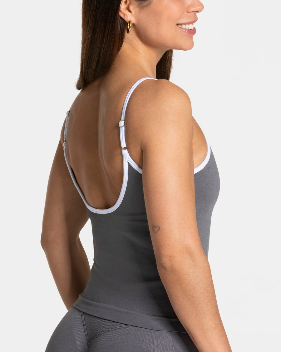Contrastline Cami Top "Graphit"