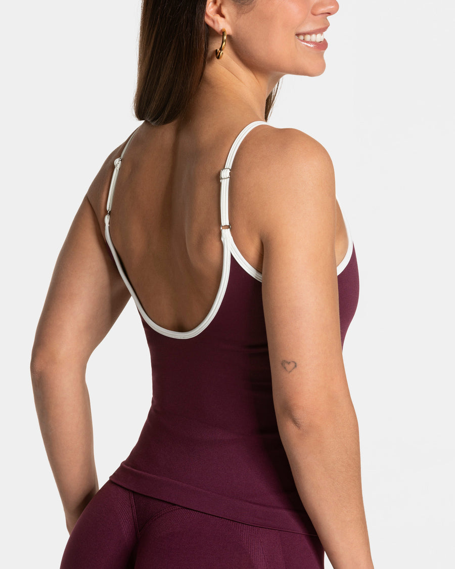 Contrastline Cami Top "Pflaume"