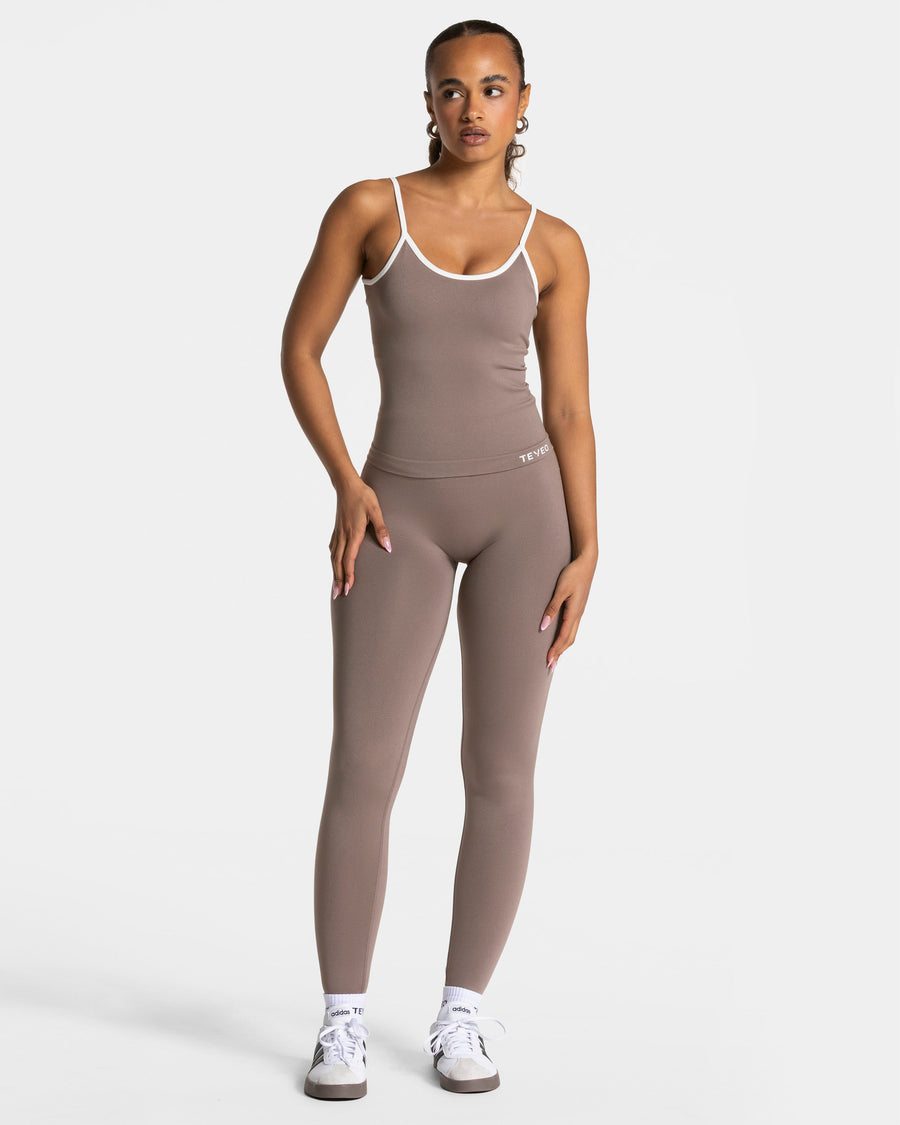 Contrastline Cami Top "Mokka"