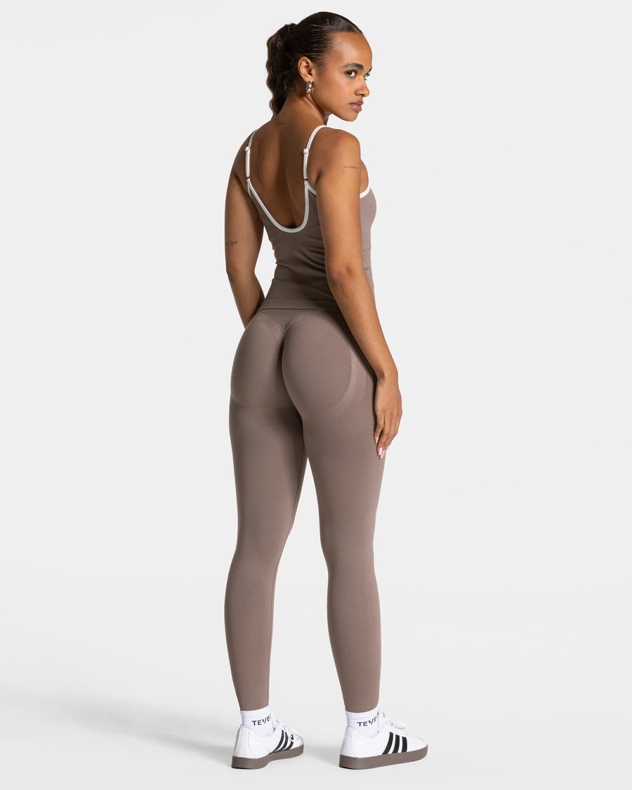 Contrastline Cami Top "Mokka"