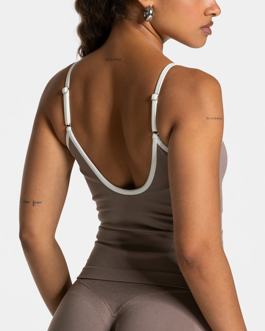 Contrastline Cami Top "Mokka"