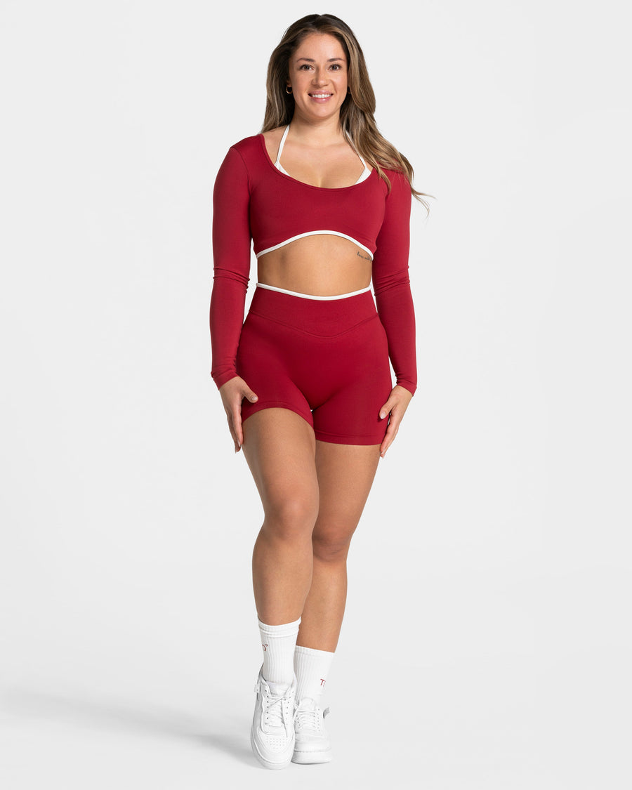 Contrastline Longsleeve "Cherry"