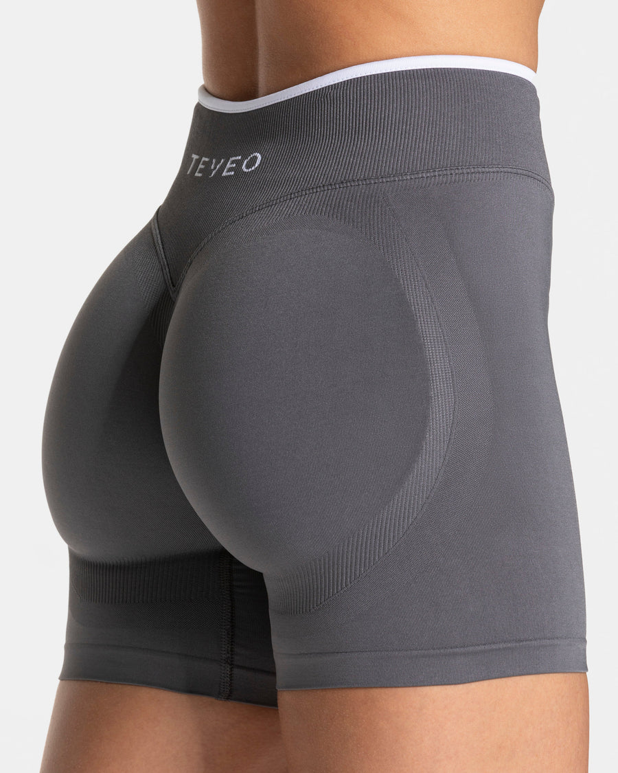 Contrastline Sculpt Scrunch Shorts "Graphit"