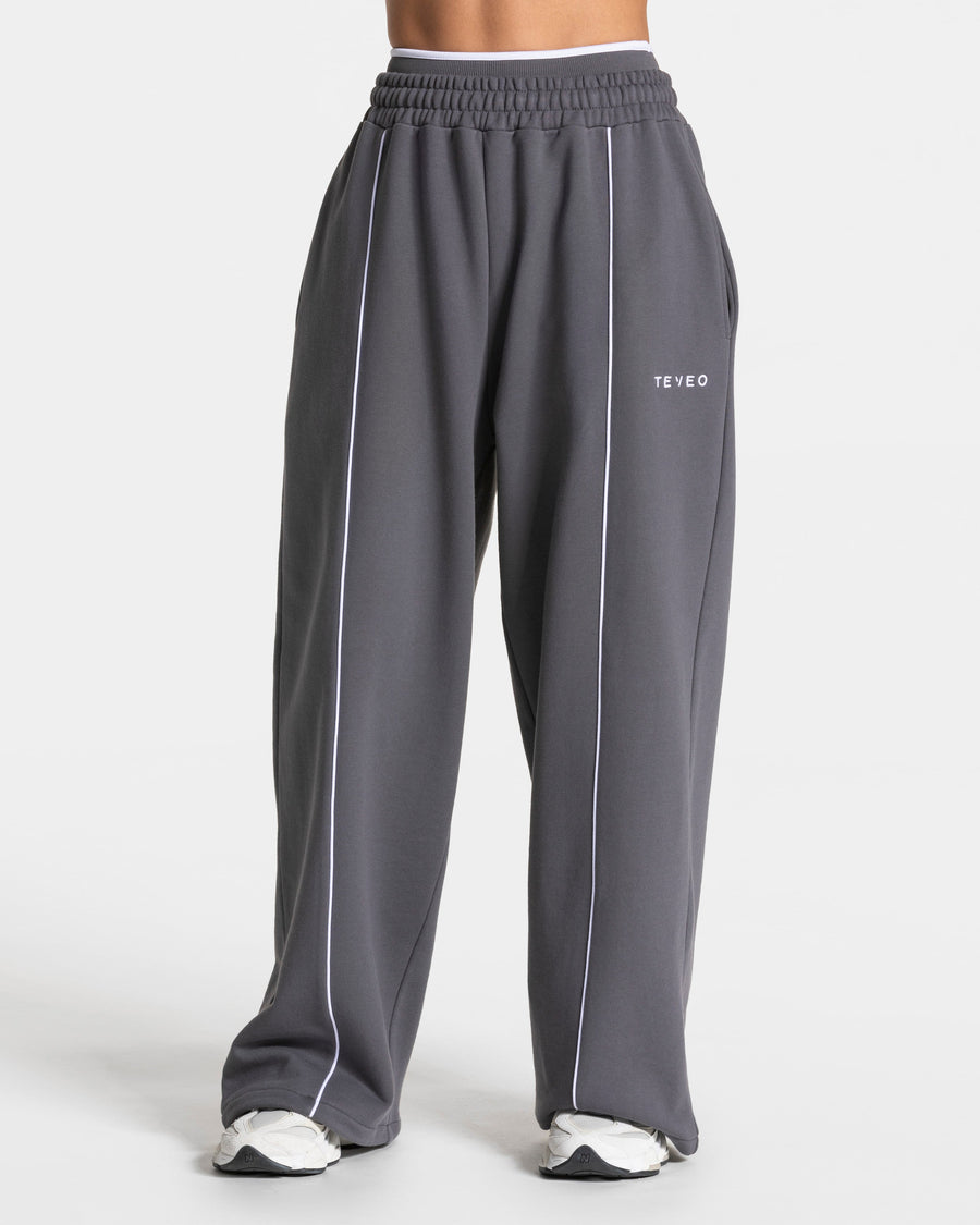 Contrastline Wide Leg Jogger "Graphit"