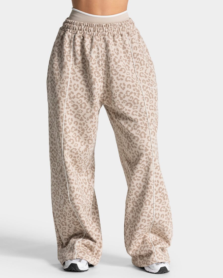 Contrastline Wide Leg Jogger "Leo Cream"
