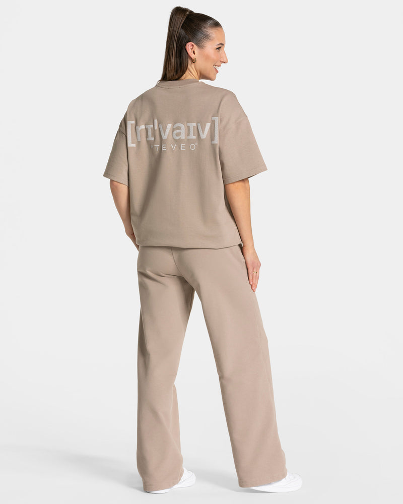 RI’VAIV Straight Leg Jogger "Taupe"