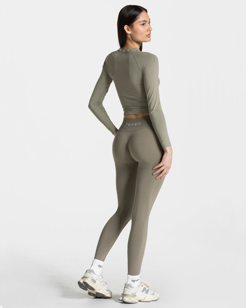 Timeless Pro Covert Scrunch Leggings "Khaki"
