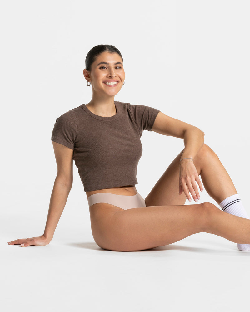 Seamless Padded Tanga (5er-Pack) "Oat"