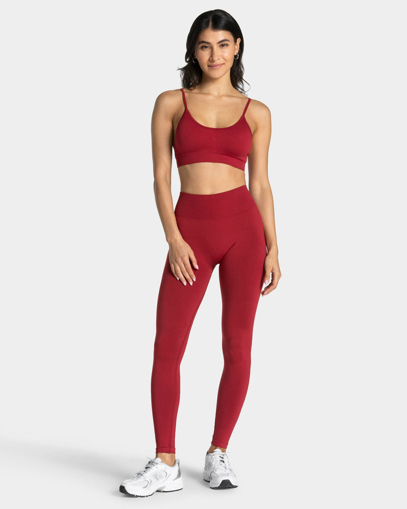 Timeless Pro Covert Scrunch Leggings "Cherry"