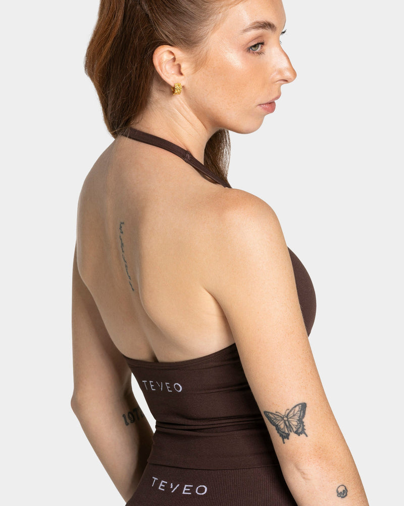 Timeless Pro Neckholder Top "Espresso"