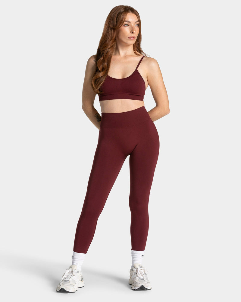 Timeless Pro Covert Scrunch Leggings "Weinrot"