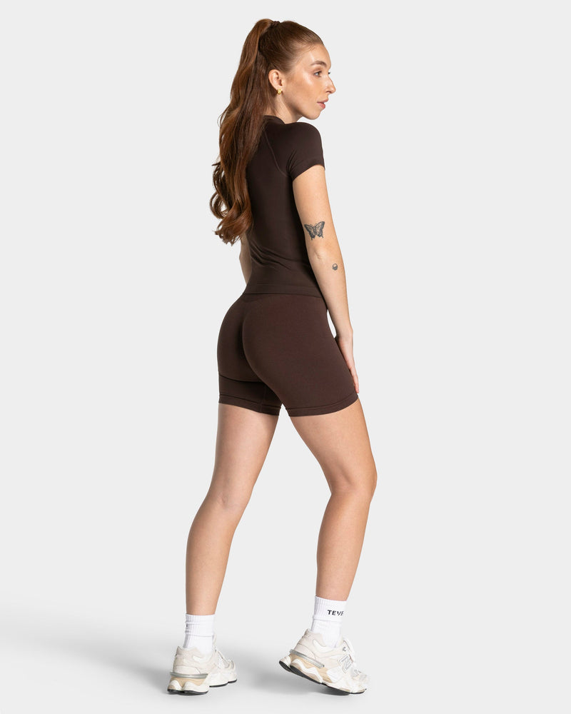Timeless Pro Covert Scrunch Shorts "Espresso"