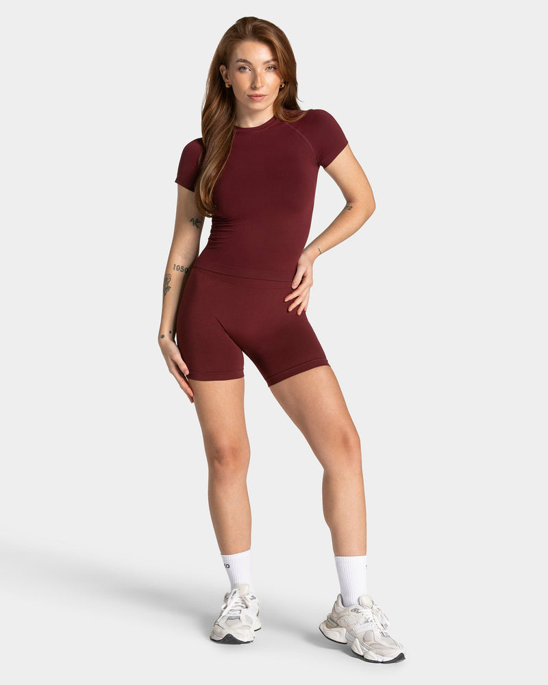 Timeless Pro Covert Scrunch Shorts "Weinrot"