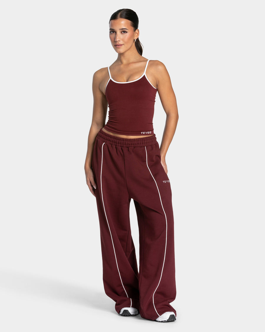 Contrastline Cami Top "Weinrot"