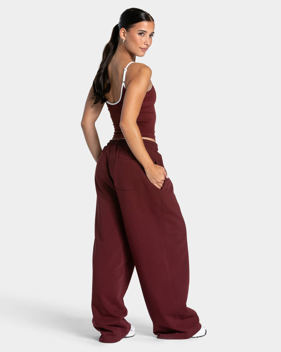 Contrastline Cami Top "Weinrot"