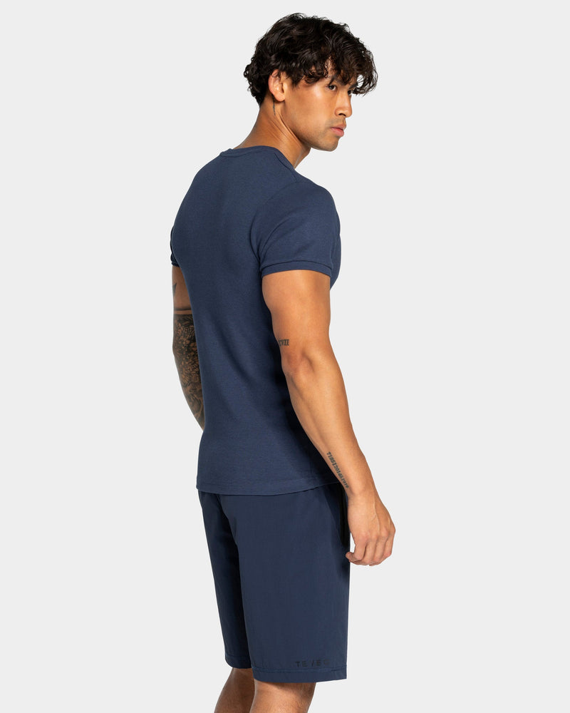 Workout Ribbed T-Shirt "Midnight"