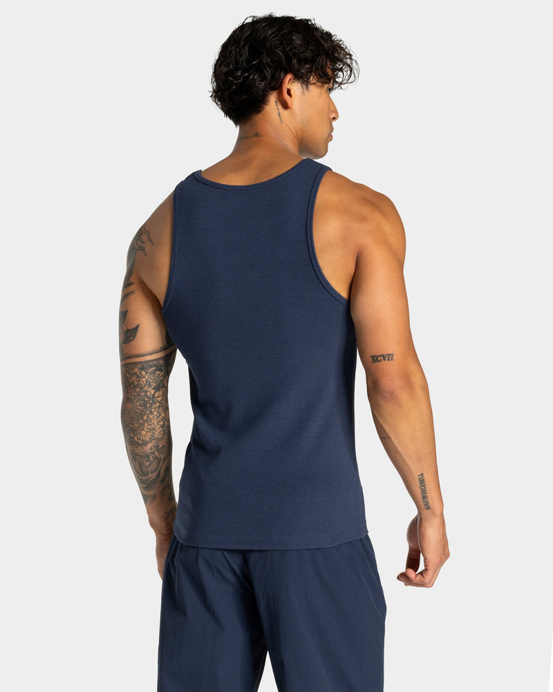 Workout Ribbed Tank "Midnight"