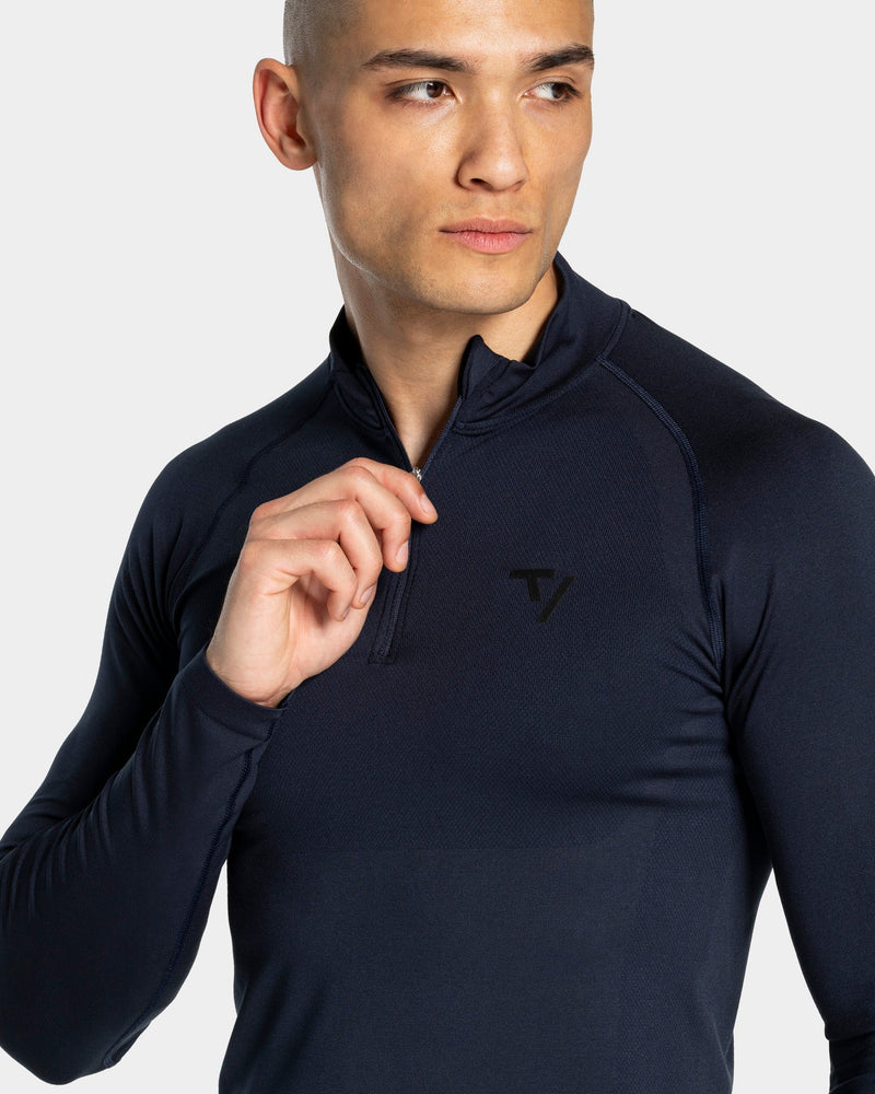 Workout Seamless Half Zip Longsleeve "Midnight"