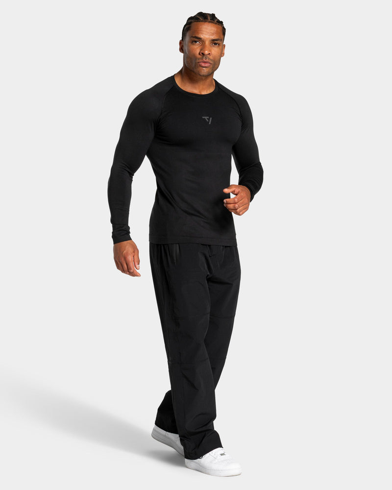 Workout Seamless Longsleeve "Schwarz - Anthrazit"