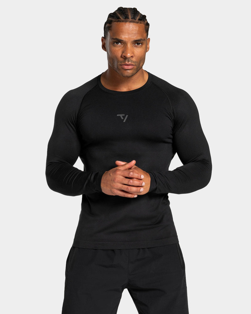 Workout Seamless Longsleeve "Schwarz - Anthrazit"