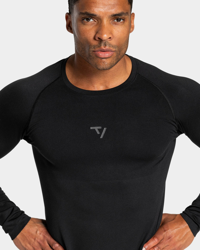 Workout Seamless Longsleeve "Schwarz - Anthrazit"