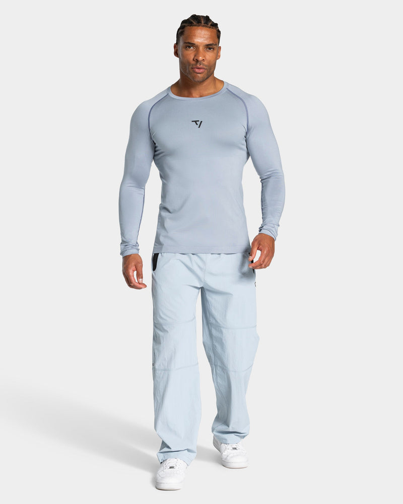 Workout Seamless Longsleeve "Stahlblau"