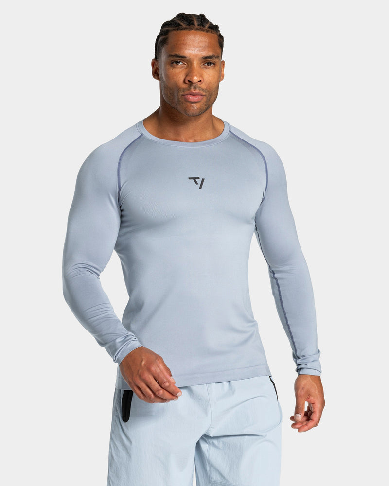 Workout Seamless Longsleeve "Stahlblau"