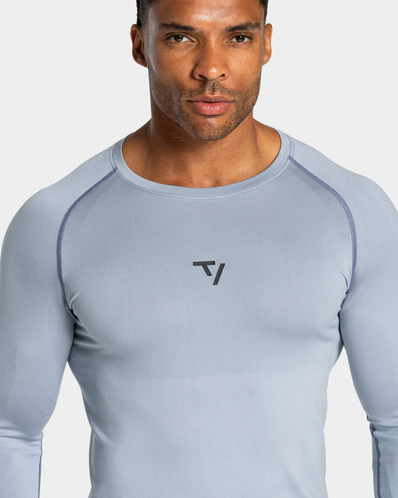 Workout Seamless Longsleeve "Stahlblau"