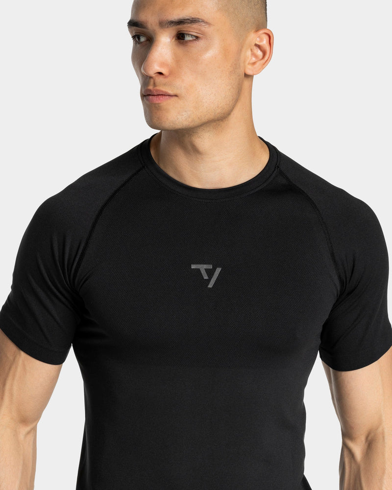 Workout Seamless T-Shirt "Schwarz - Anthrazit"