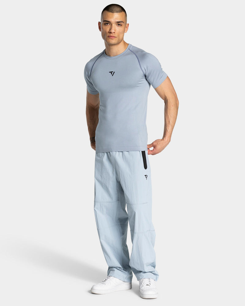 Workout Seamless T-Shirt "Stahlblau"