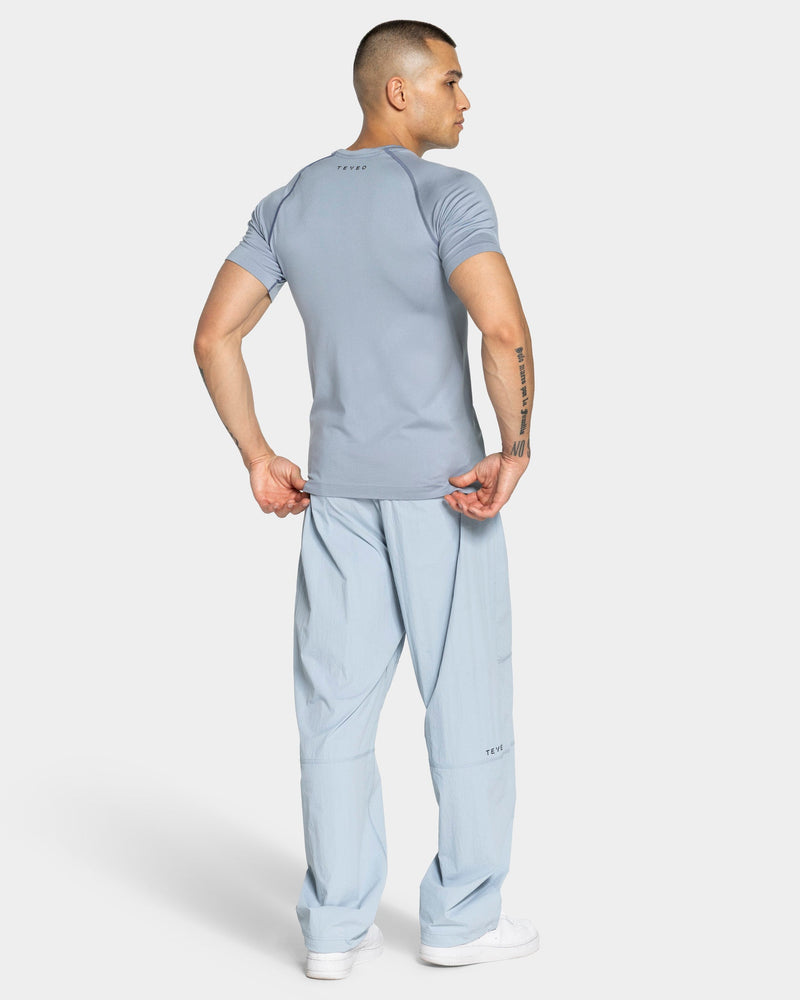 Workout Seamless T-Shirt "Stahlblau"