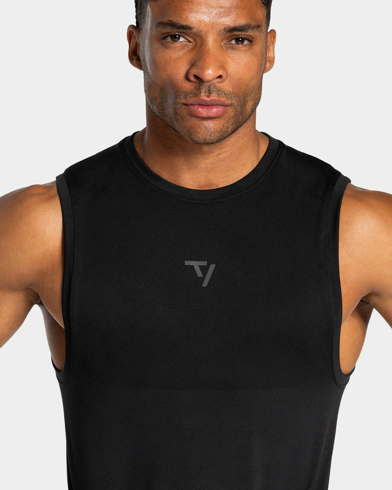 Workout Seamless Tank "Schwarz - Anthrazit"