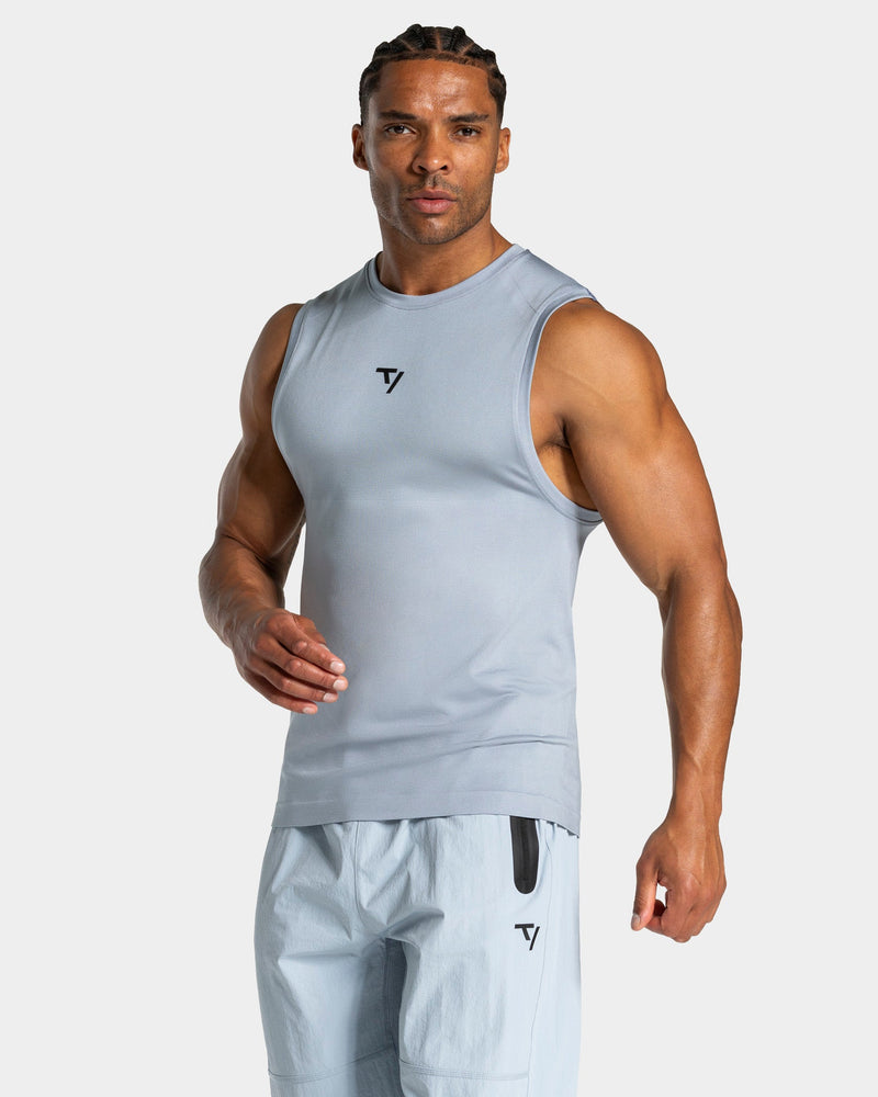 Workout Seamless Tank "Stahlblau"