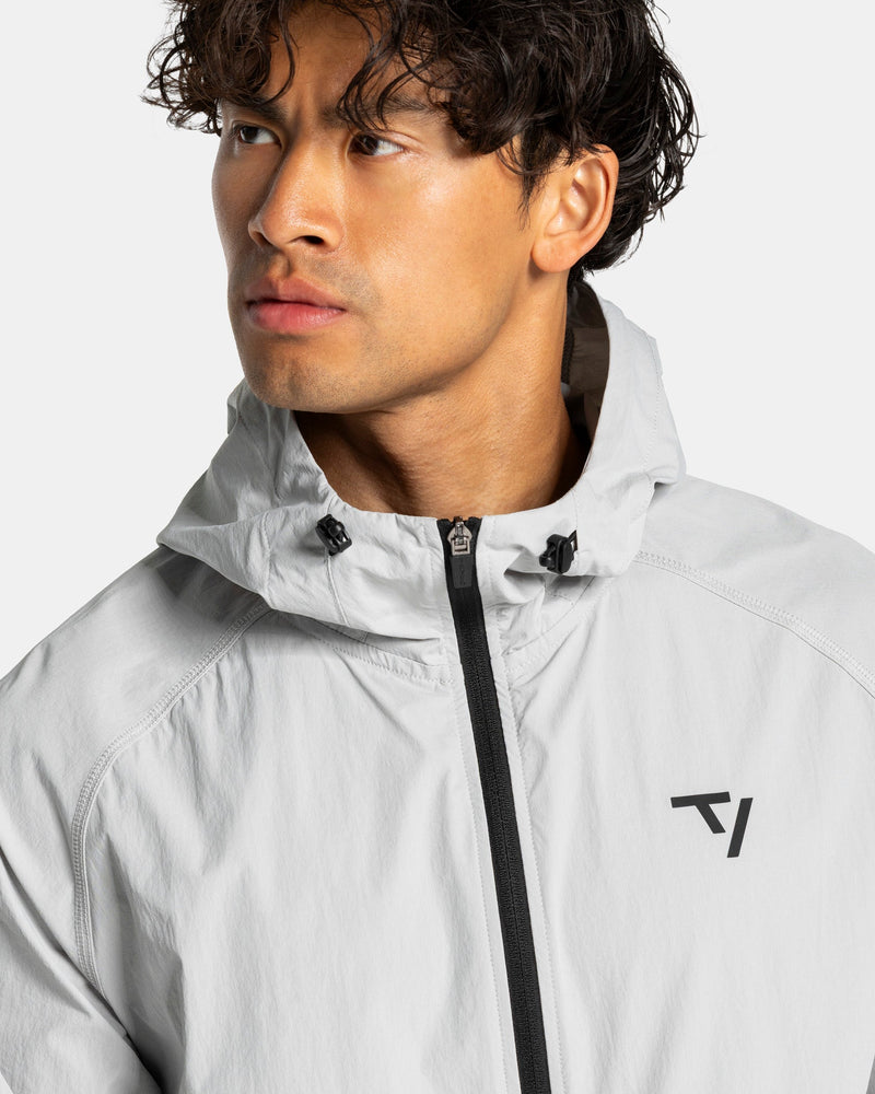Workout Zip Jacke "Hellgrau"