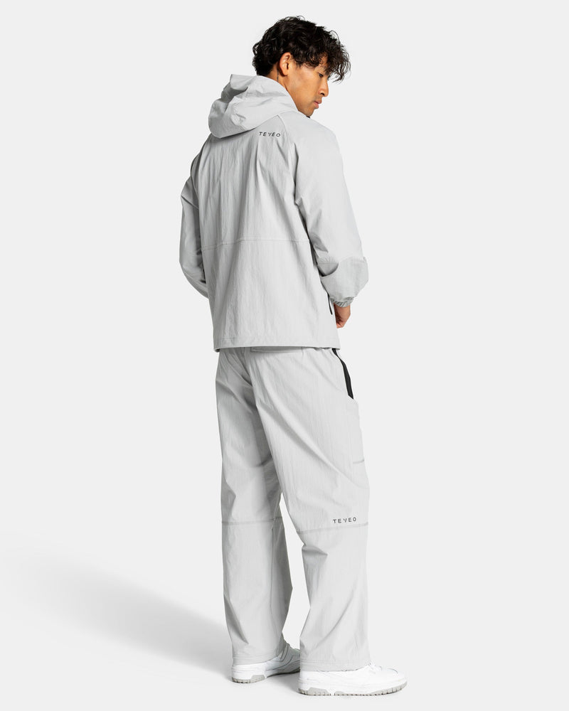 Workout Zip Jacke "Hellgrau"