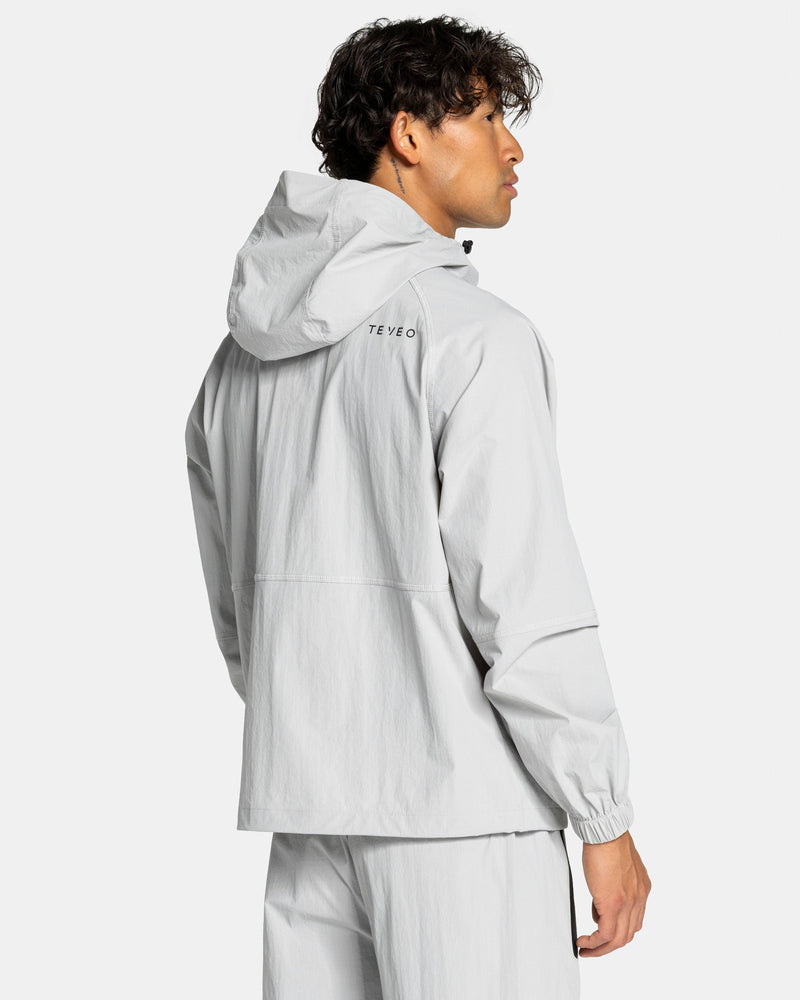 Workout Zip Jacke "Hellgrau"