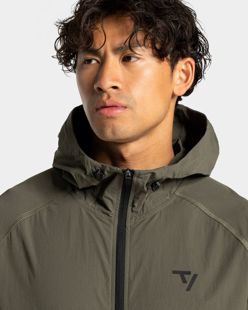 Workout Zip Jacke "Olive"