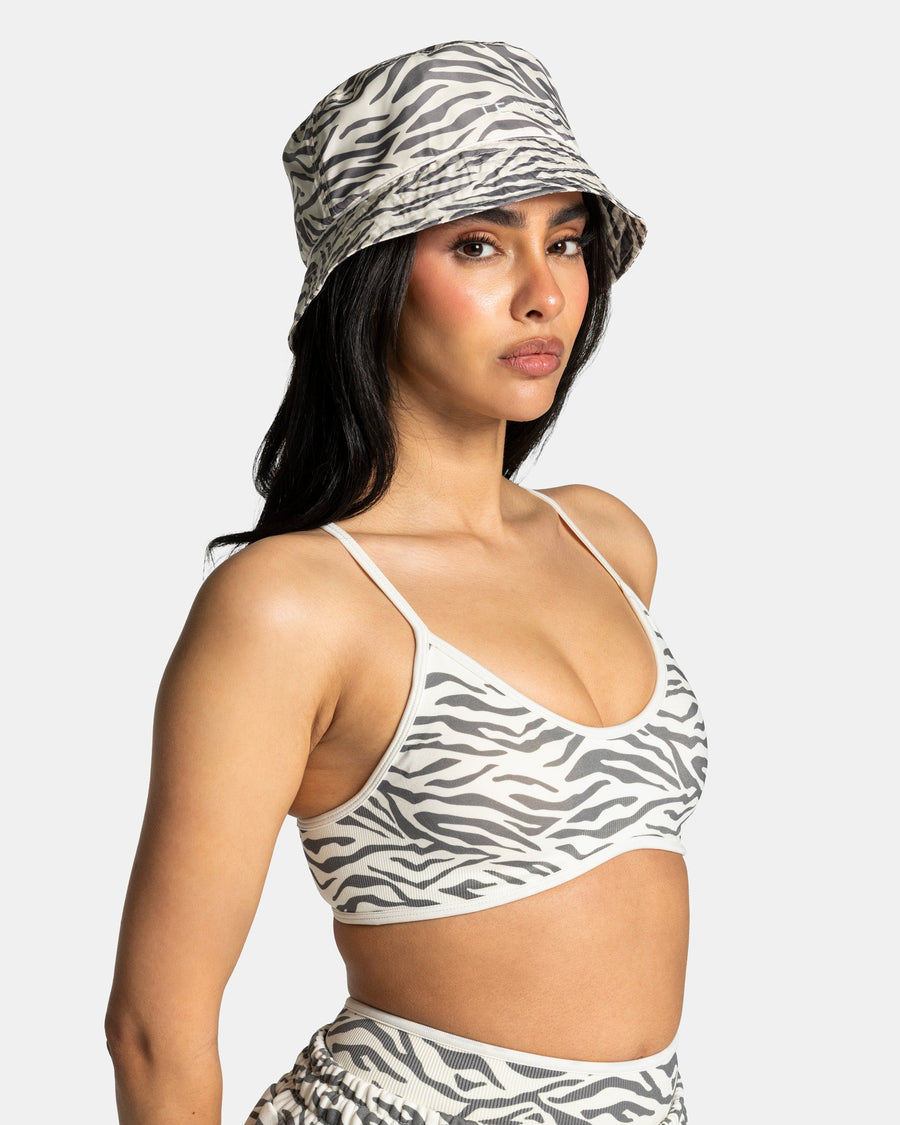Contrastline Bucket Hat "Zebra Off White"