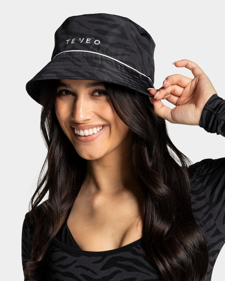 Contrastline Bucket Hat "Zebra Schwarz"